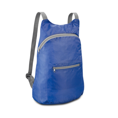 Picture of BARCELONA 210D RIPSTOP FOLDING BACKPACK RUCKSACK in Royal Blue