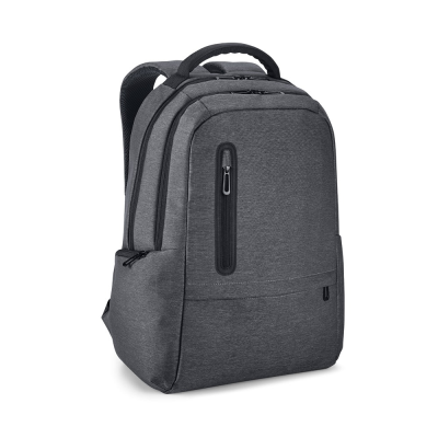 Picture of BOSTON 17 INCH WATERPROOF 2 TONE NYLON LAPTOP BACKPACK RUCKSACK in Dark Grey