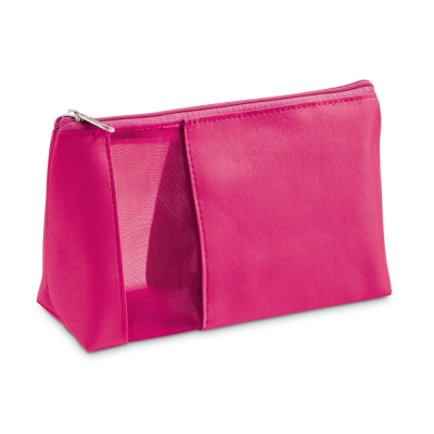 Picture of ANNIE MICROFIBRE AND MESH COSMETICS BAG in Pink