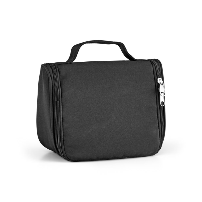 Picture of WILLIS MICROFIBRE TOILETRY BAG with Several Pockets in Black