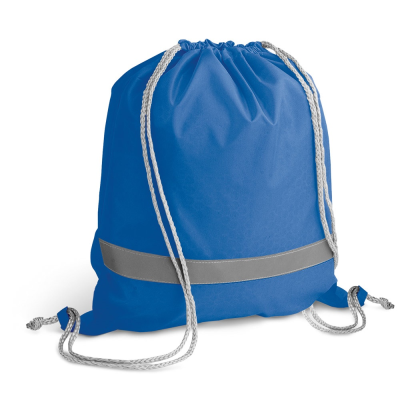 Picture of RULES DRAWSTRING BAG in 210D in Royal Blue