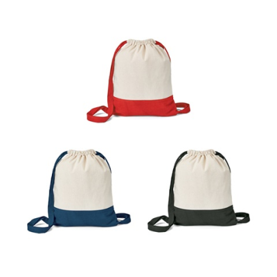 Picture of ROMFORD 100% COTTON DRAWSTRING BAG.