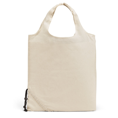 Picture of ORLEANS 100% COTTON FOLDING BAG in Light Natural