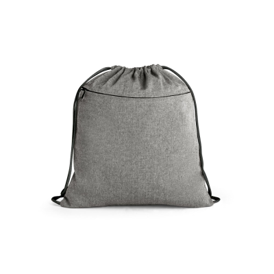 Picture of CHANCERY DRAWSTRING BAG in Recycled Cotton in Black