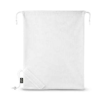 Picture of BOLZANO FOLDING BAG MADE OF MESH AND 190T RECYCLED POLYESTER in White