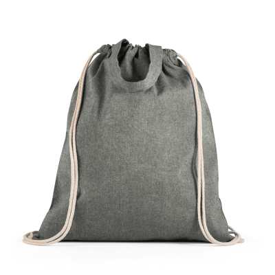 Picture of RISSANI DRAWSTRING BAG with Recycled Cotton in Black