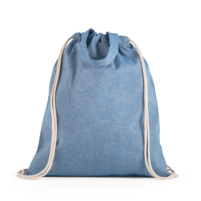 Picture of RISSANI DRAWSTRING BAG with Recycled Cotton in Blue