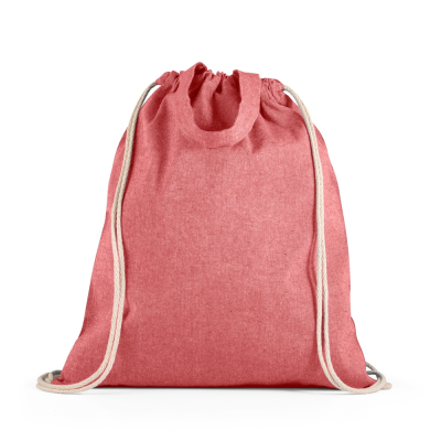 Picture of RISSANI DRAWSTRING BAG with Recycled Cotton in Red