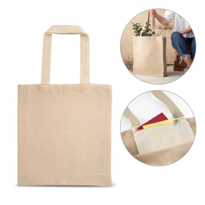 Picture of PADOVA JUCO BAG with Inner Pocket in 100% Cotton