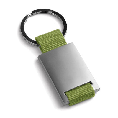 Picture of GRIPITCH METAL AND WEBBING KEYRING in Pale Green