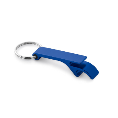 Picture of BAITT ALUMINIUM METAL KEYRING with Bottle Opener in Royal Blue