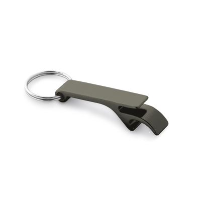 Picture of BAITT ALUMINIUM METAL KEYRING with Bottle Opener in Gun Metal