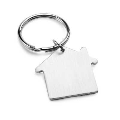 Picture of HOMIER ALUMINIUM METAL KEYRING in Satin Silver