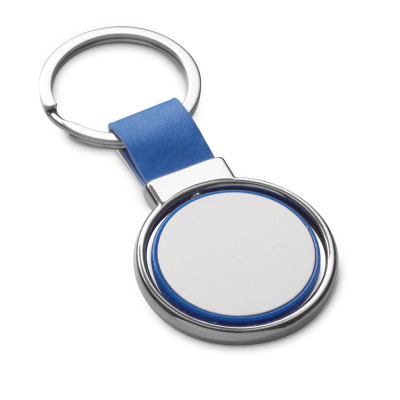 Picture of ALBRIGHT METAL AND PU KEYRING in Blue