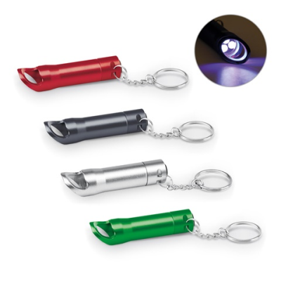 Picture of TORCHEN METAL KEYRING TORCH LIGHT with Bottle Opener