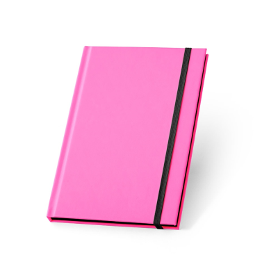 Picture of WATTERS A5 NOTE BOOK in Neon Fluorescent Fluorescent PU with Lined Pages in Pink