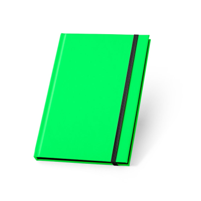 Picture of WATTERS A5 NOTE BOOK in Neon Fluorescent Fluorescent PU with Lined Pages in Pale Green