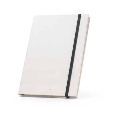Picture of MILKY A5 NOTE BOOK with Rigid Cover in 100% Recycled Paper in Black