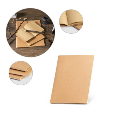 Picture of ALCOTT A5 A5 NOTE PAD with Cardboard Card Cover Plain x Sheet.