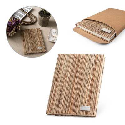 Picture of NERUDA A5 NOTE PAD in Natural Straw Fibre.