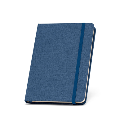 Picture of BOYD A5 NOTE BOOK in Recycled Polyester in Blue