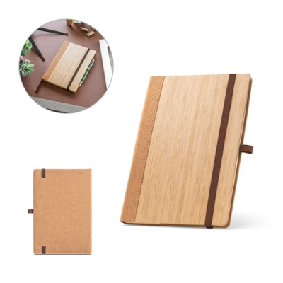 Picture of ORWELL A5 NOTE BOOK with Hard Cover in Bamboo & Cork x Sheet
