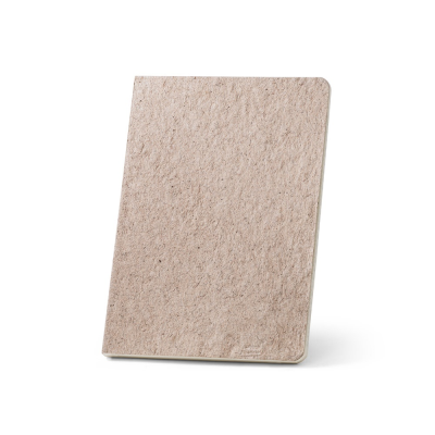Picture of TEAPAD SEMI-RIGID A5 NOTE PAD with Semi-Rigid Cover Made From Tea Leafs Waste in Natural