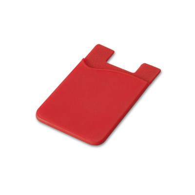 Picture of SHELLEY SILICON SMARTPHONE CARD HOLDER in Red