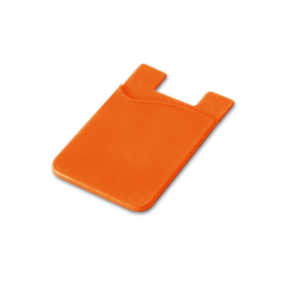 Picture of SHELLEY SILICON SMARTPHONE CARD HOLDER in Orange