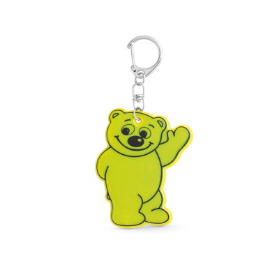 Picture of BERRY NEON FLUORESCENT FLUORESCENT KEYRING in Yellow