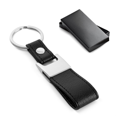 Picture of BLACKWALL KEYRING in Metal & Imitation Leather
