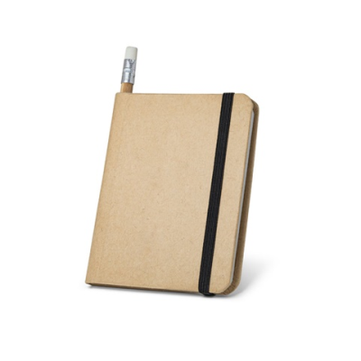 Picture of BRONTE A7 NOTE PAD with Plain x Sheet of Recycled Paper.