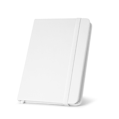 Picture of HEMINGWAY A5 PU NOTE PAD with Plain x Sheet in White