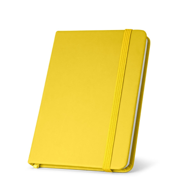 Picture of HEMINGWAY A5 PU NOTE PAD with Plain x Sheet in Yellow