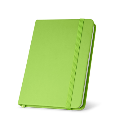 Picture of HEMINGWAY A5 PU NOTE PAD with Plain x Sheet in Pale Green