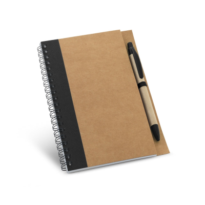 Picture of ASIMOV B6 SPIRAL-BOUND NOTE PAD with Plain in Black