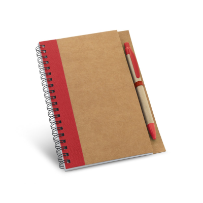 Picture of ASIMOV B6 SPIRAL-BOUND NOTE PAD with Plain in Red