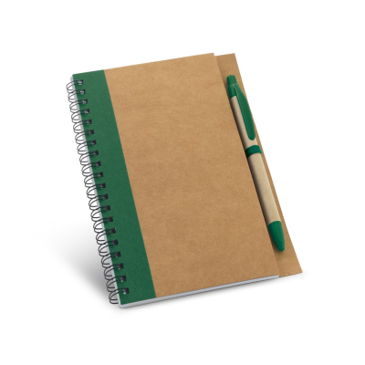 Picture of ASIMOV B6 SPIRAL-BOUND NOTE PAD with Plain in Green