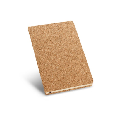 Picture of ADAMS A6 A6 CORK NOTE PAD with Ivory-Colored Plain x Sheet.