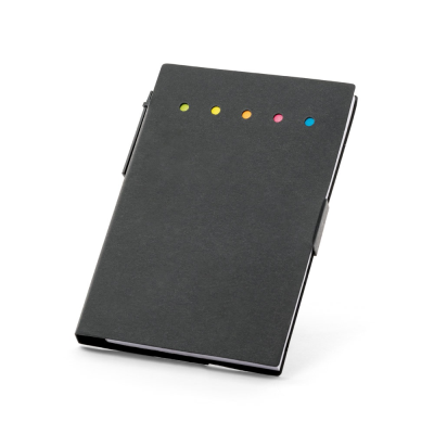 Picture of COOPER COLOUR STICKY NOTE PAD with 6 Sets in Black
