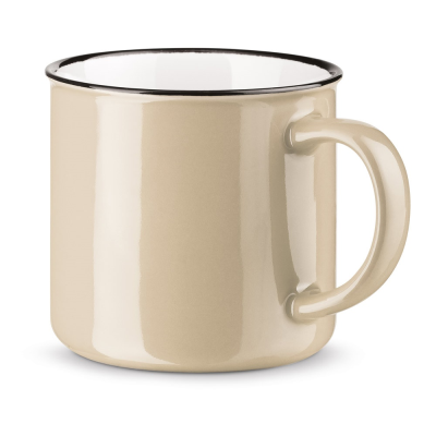 Picture of VERNON CERAMIC POTTERY MUG 340 ML in Beige