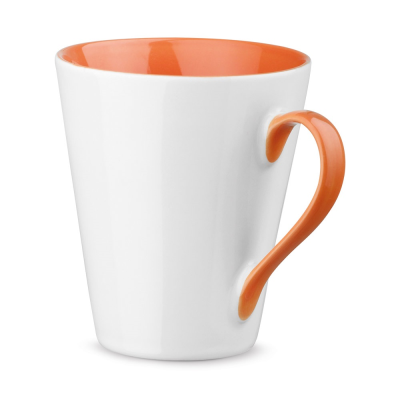 Picture of COLBY CERAMIC POTTERY MUG 320 ML in Orange