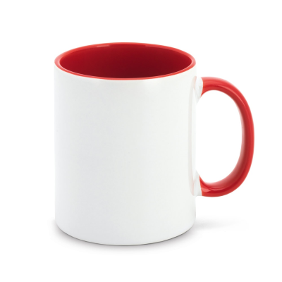 Picture of MOCHA CERAMIC POTTERY MUG IDEAL FOR SUBLIMATION in Red