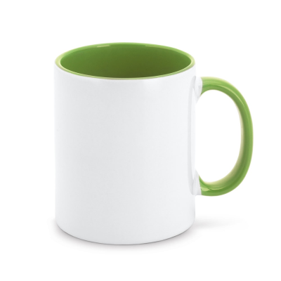 Picture of MOCHA CERAMIC POTTERY MUG IDEAL FOR SUBLIMATION in Pale Green