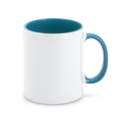 Picture of MOCHA CERAMIC POTTERY MUG IDEAL FOR SUBLIMATION in Light Blue