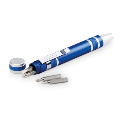 Picture of TOOLPEN PEN SHAPE SCREWDRIVER SET in Royal Blue