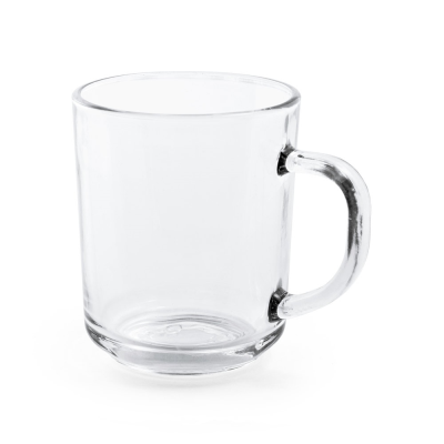 Picture of SOFFY GLASS MUG 230 ML in Clear Transparent