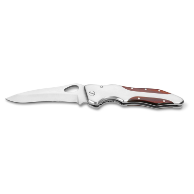 Picture of LAWRENCE POCKET KNIFE in Stainless Steel Metal & Wood in Dark Natural