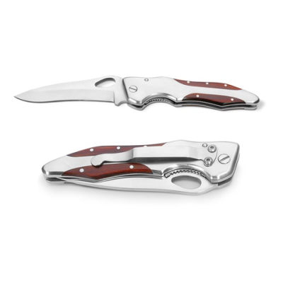 Picture of LAWRENCE POCKET KNIFE in Stainless Steel Metal & Wood