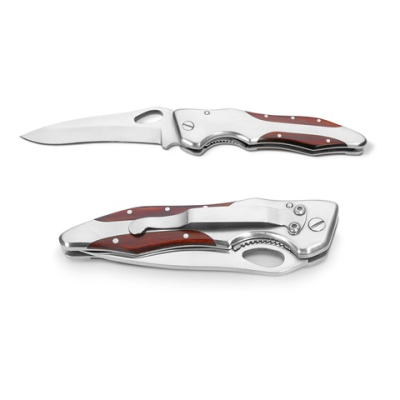 Picture of LAWRENCE POCKET KNIFE in Stainless Steel Metal & Wood.